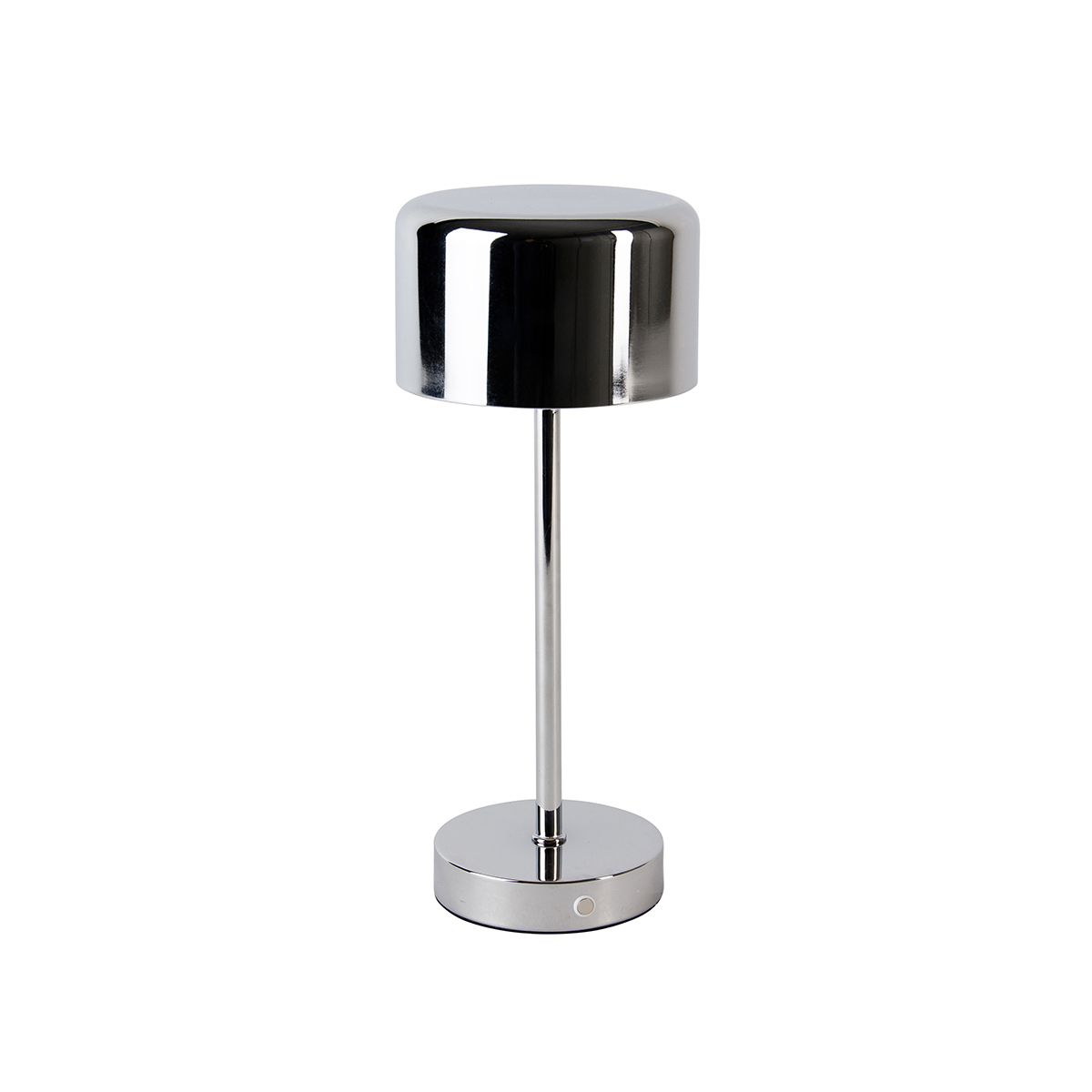 Levně Moderne tafellamp chroom oplaadbaar - Poppie