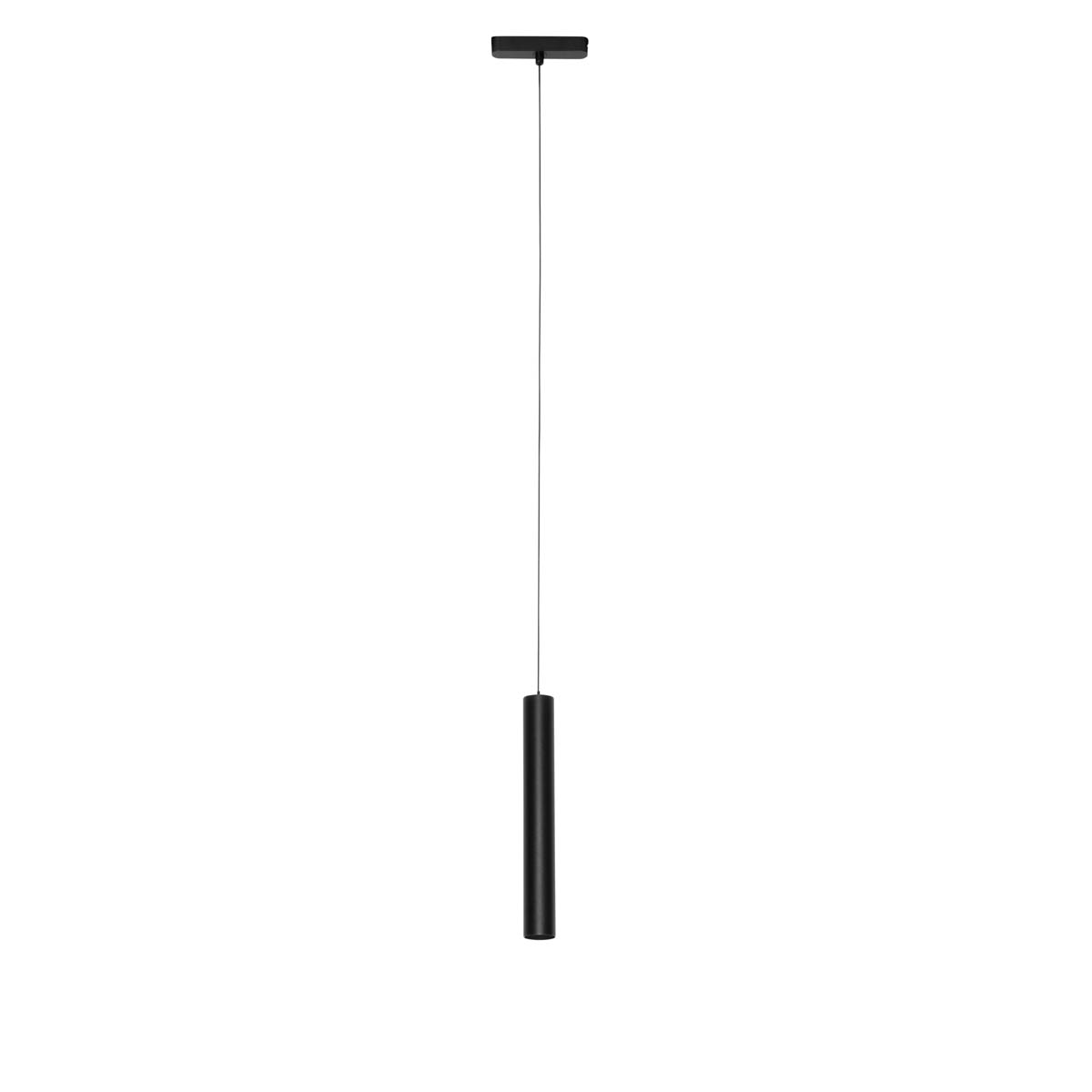 Luz colgante moderna negra para sistema de raíl monofásico 4.5W 3000K - Magnetic Cassie