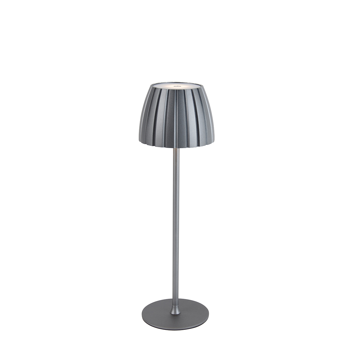 Levně Moderní stolní lampa šedá 3-stupňová stmívatelná dobíjecí - Dolce