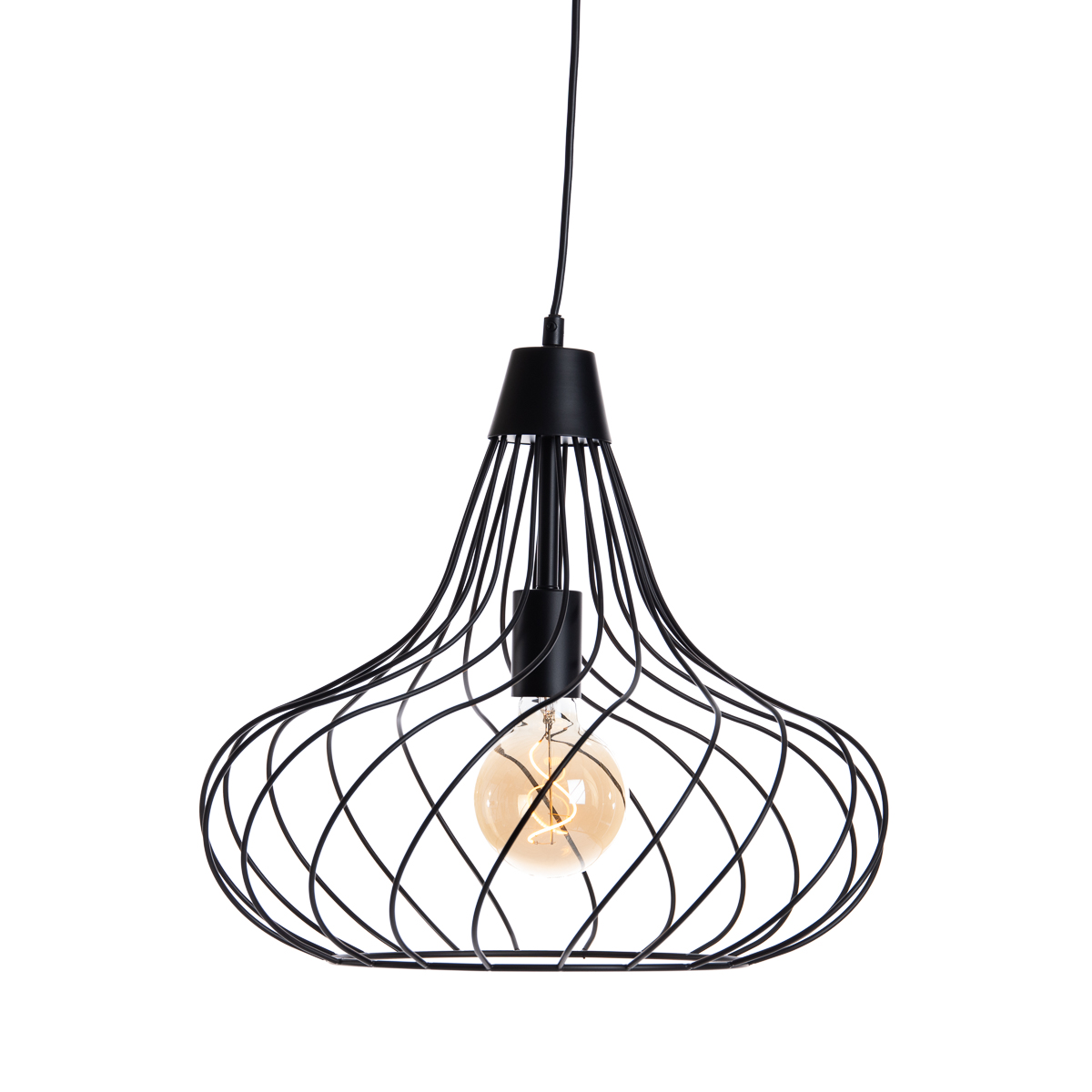 Moderne hanglamp zwart - Iggy