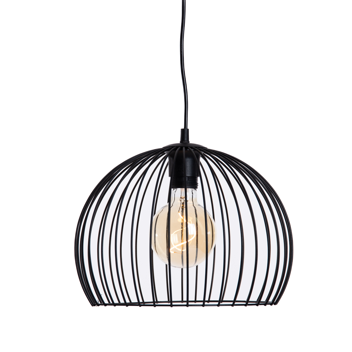 E-shop Moderne hanglamp zwart 30 cm - Koopa