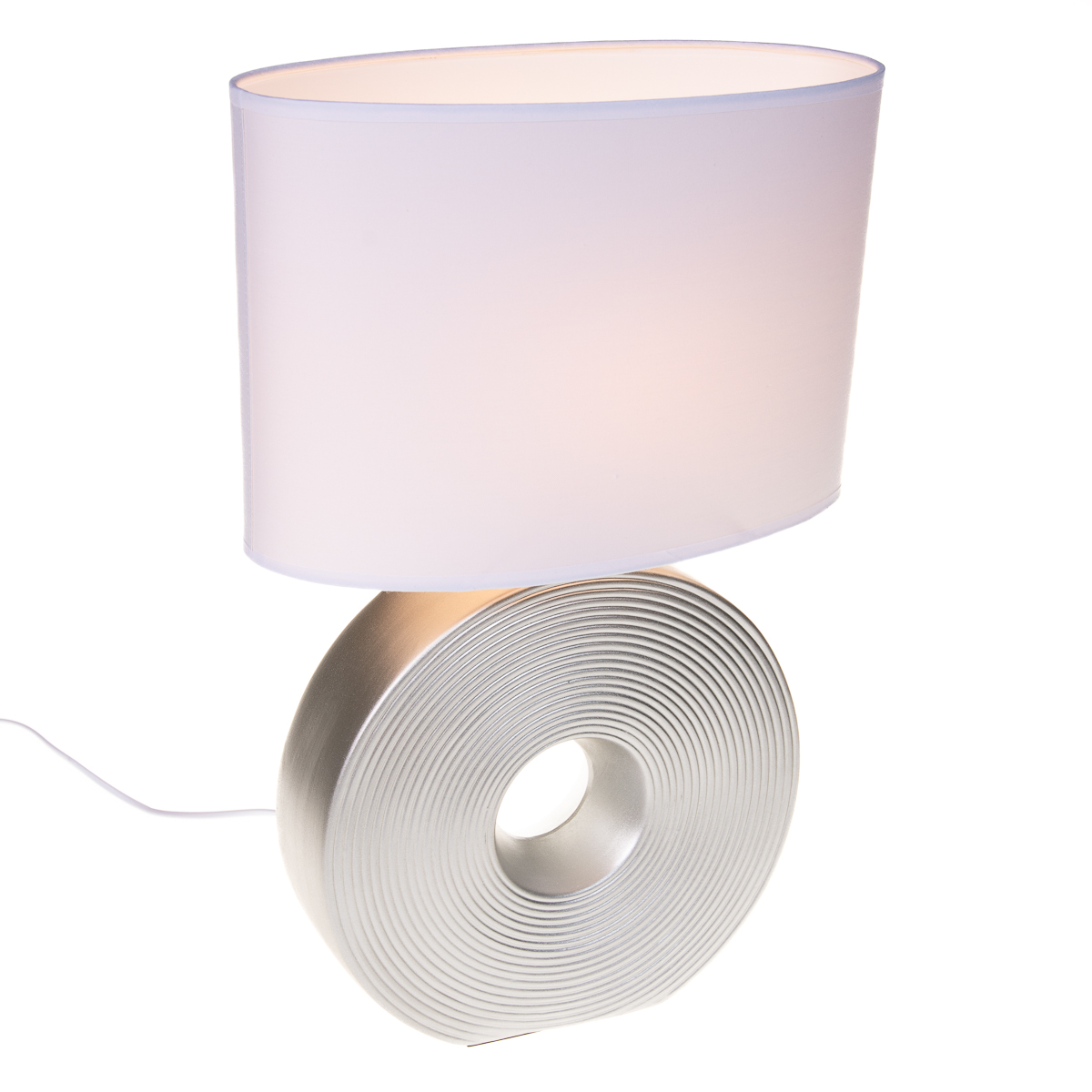 E-shop Landelijke tafellamp wit met staal - Ollo