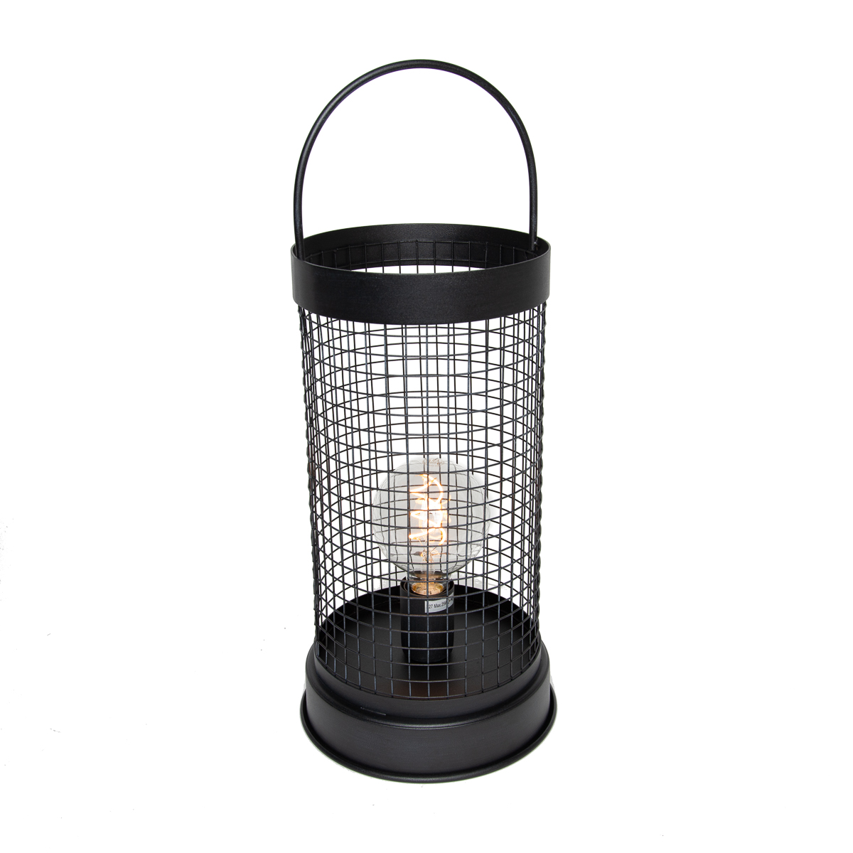 Levně Moderne tafellamp grijs 52 cm E27 - Horario
