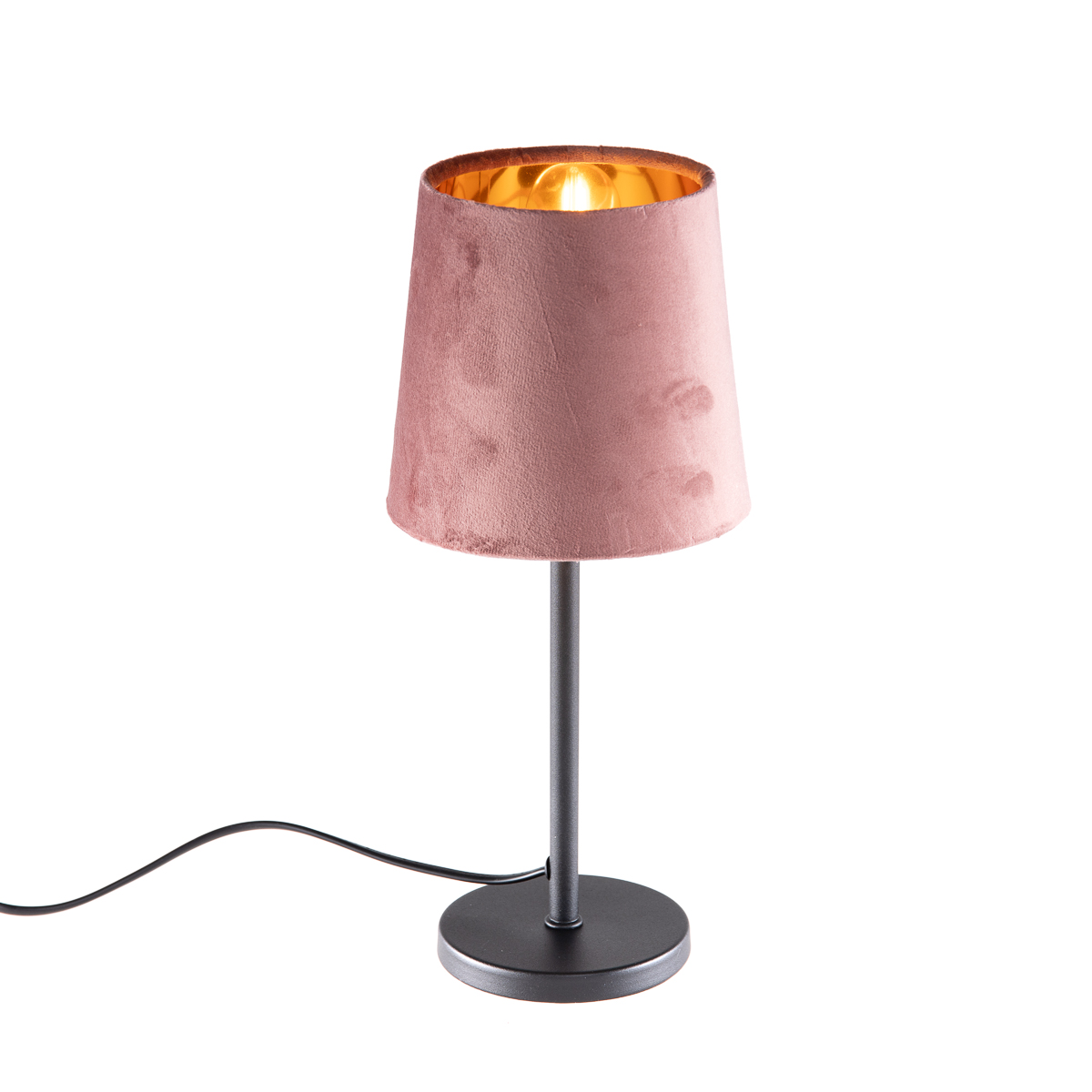 Levně Moderne tafellamp roze E27 - Lakitu