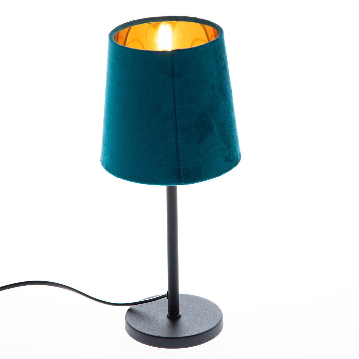 Levně Moderne tafellamp blauw E27 - Lakitu