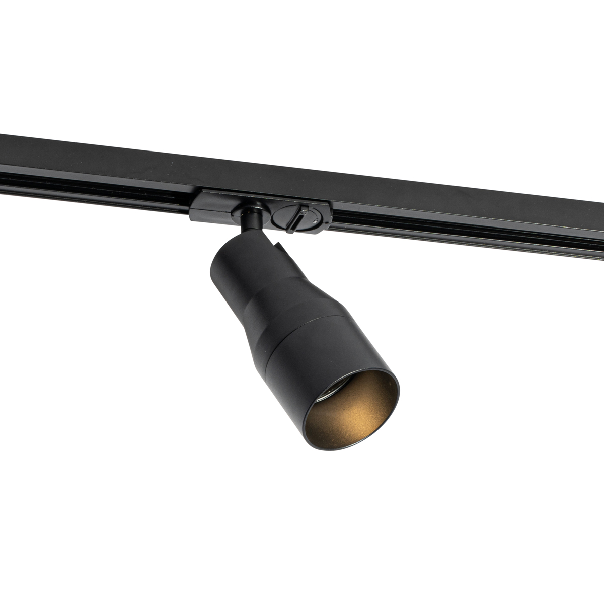 Moderné čierne bodové svetlo pre jednofázový koľajnicový systém - Iconic Kohua