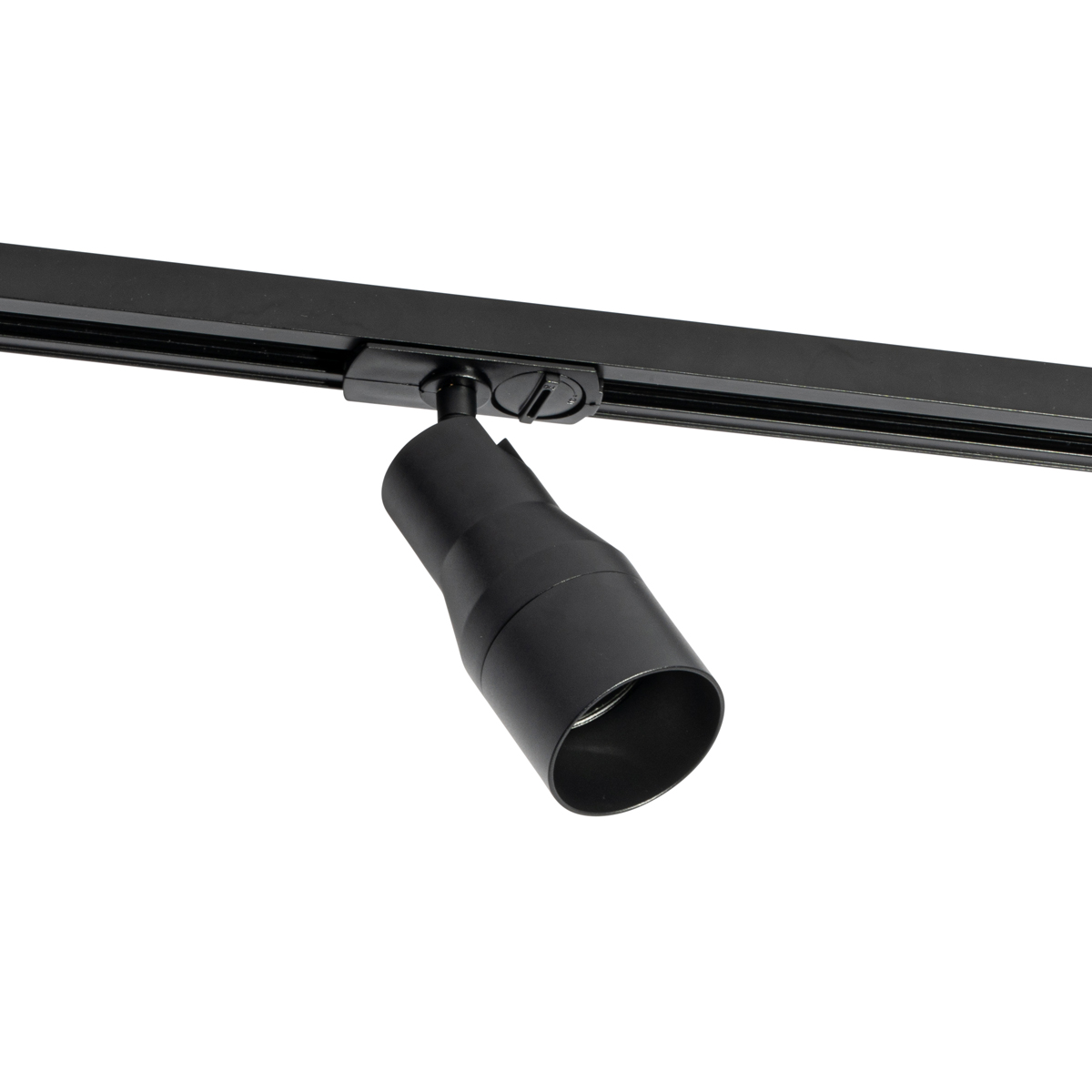 Modern Black Spotlight for 1-Phase Track System - Iconic Kohua