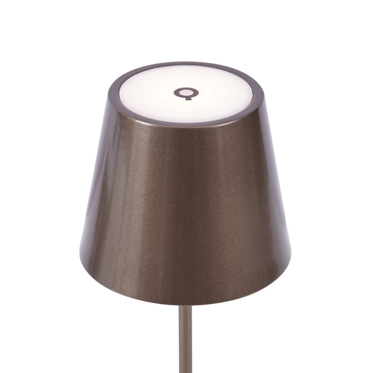 Moderne Tischleuchte Dunkelbronze 37cm inkl. LED Dimmbar IP54 Wiederaufladbar - Topi