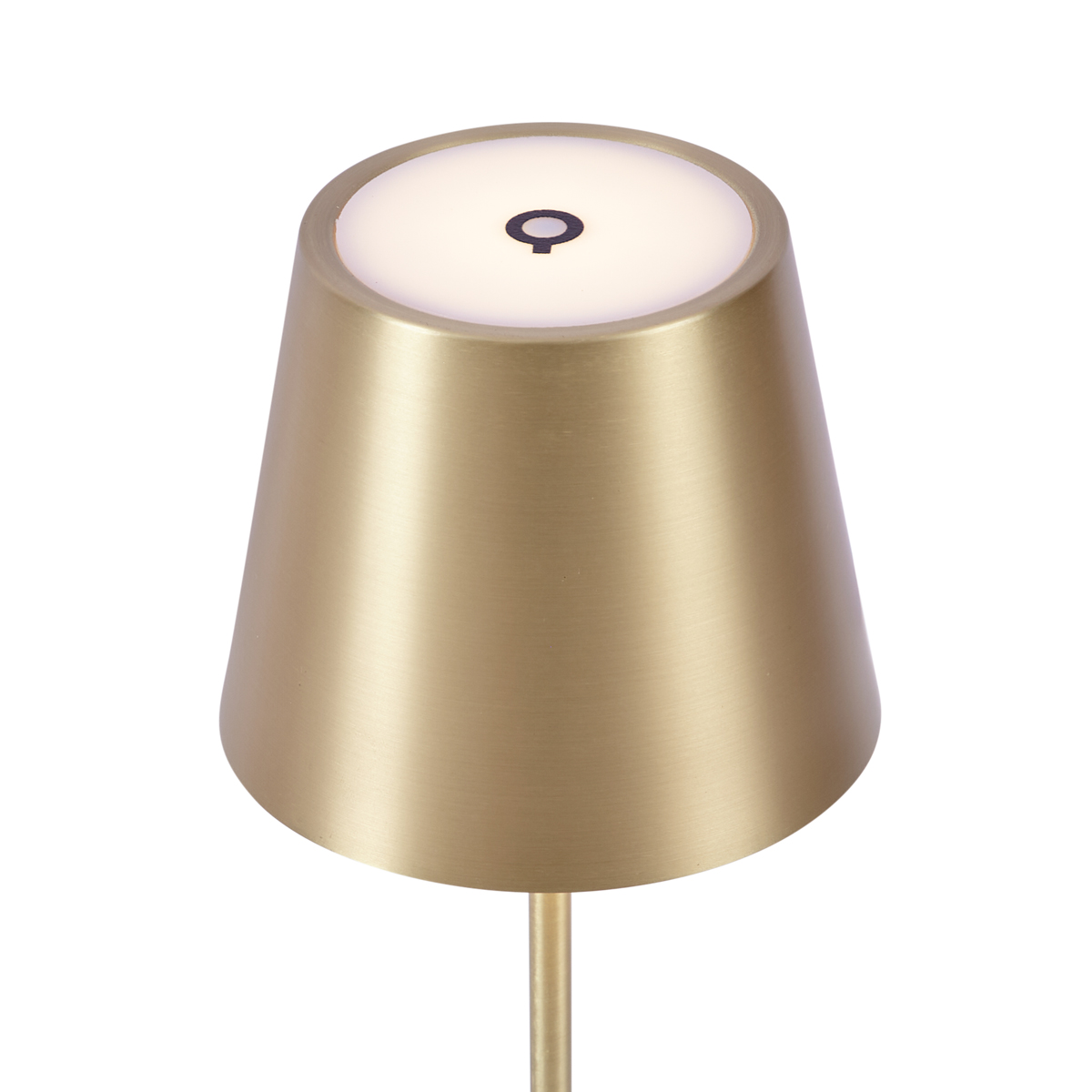 Lámpara de mesa moderna dorada de 37 cm con LED, regulable, IP54 y recargable - Topi
