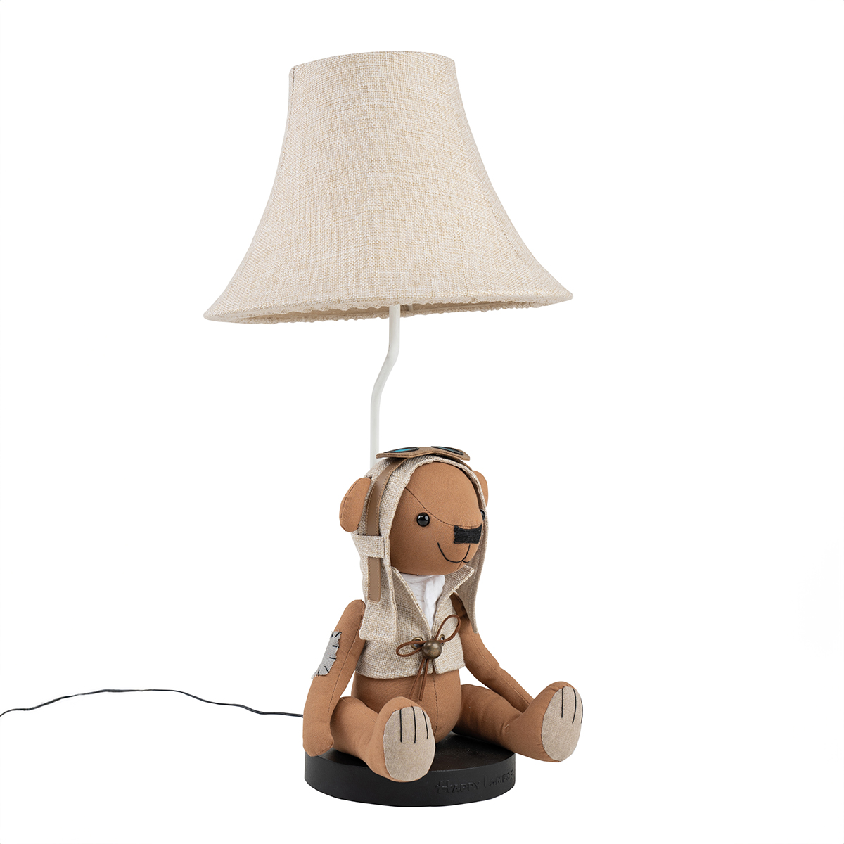 Levně Kinder tafellamp beer bruin - Charles