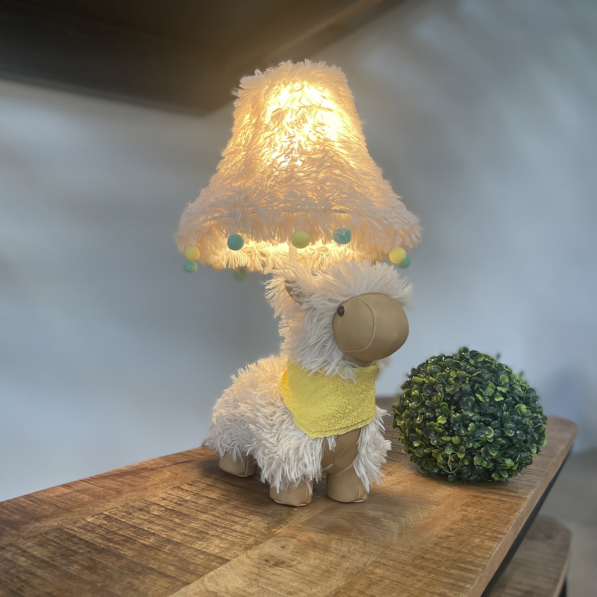 Levně Kinder tafellamp alpaca wit - Alma