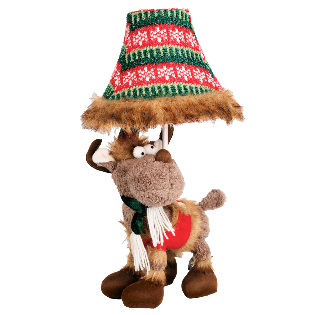 Detská stolná lampa Sob hnedá vrátane LED - Rudi