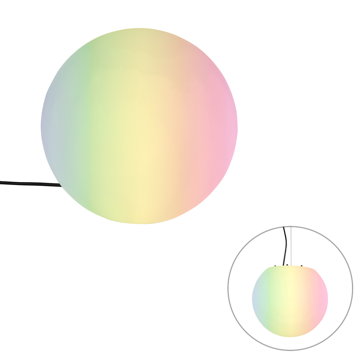 Inteligentná vonkajšia lampa biela 35 cm IP65 vrátane LED - Nura