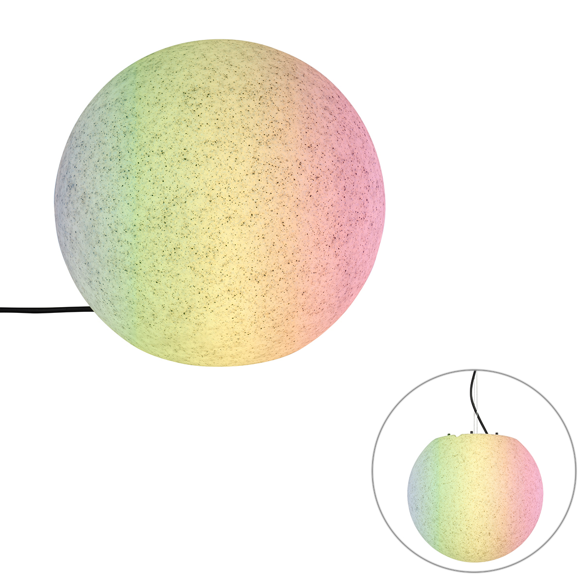 Inteligentné vonkajšie svietidlo sivé 35 cm IP65 vrátane LED - Nura