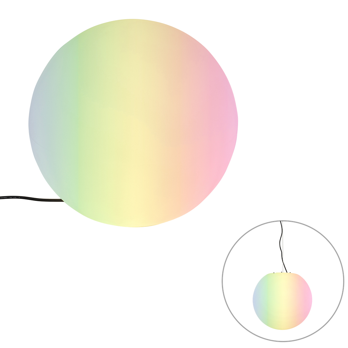 Inteligentné vonkajšie svietidlo biele 45 cm IP65 vrátane LED - Nura