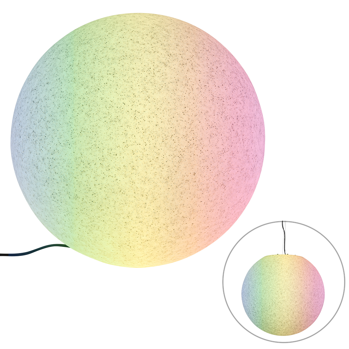 Inteligentné vonkajšie svietidlo sivé 56 cm IP65 vrátane LED - Nura