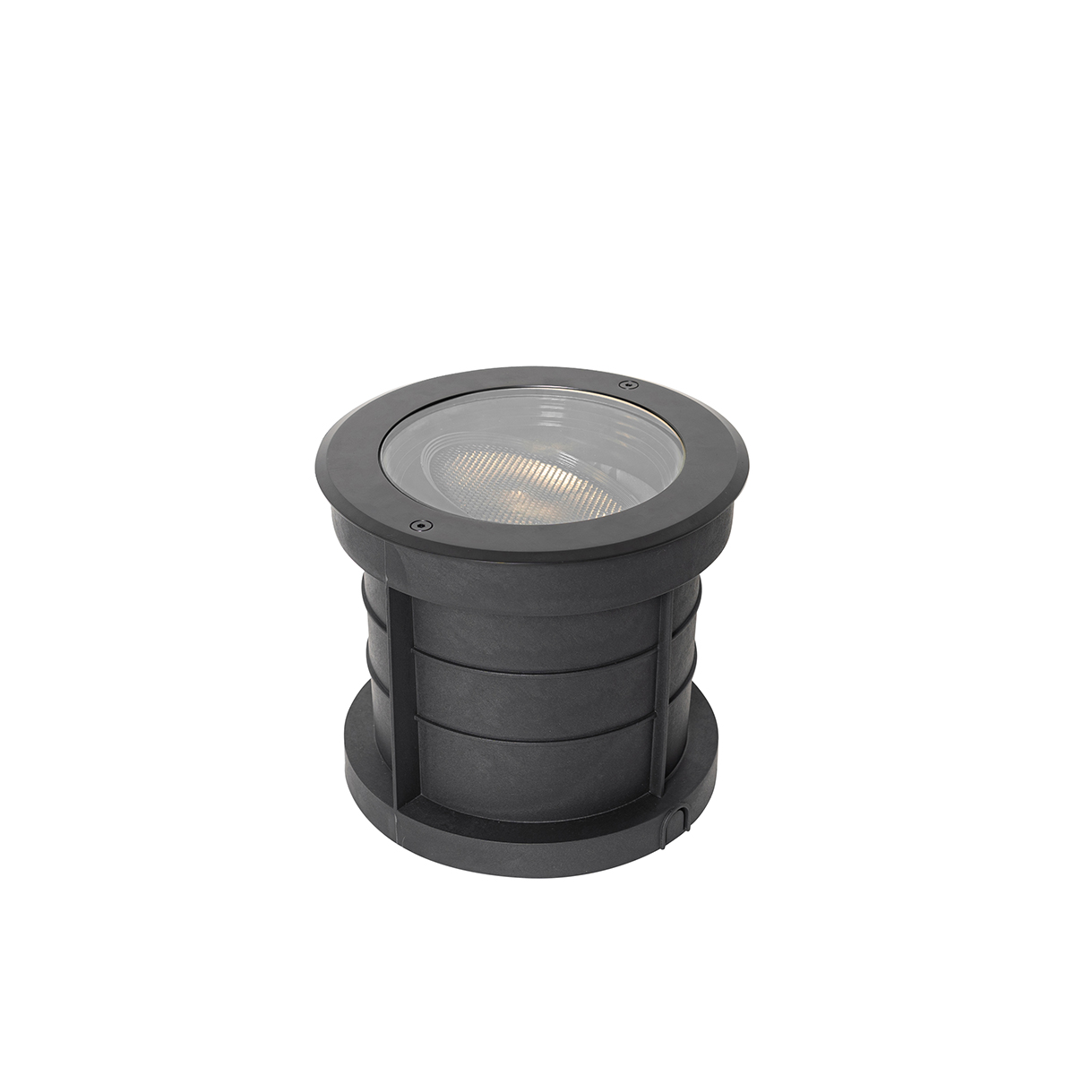Set van 6 dimbare buiten grondspots zwart IP65 incl LED - Delux Honey
