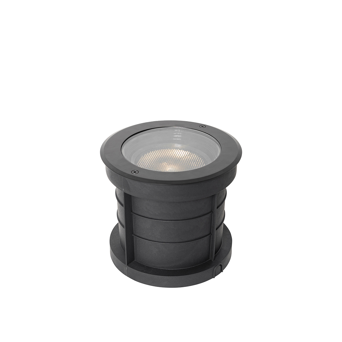Set van 6 dimbare buiten grondspots zwart IP65 incl LED - Delux Honey
