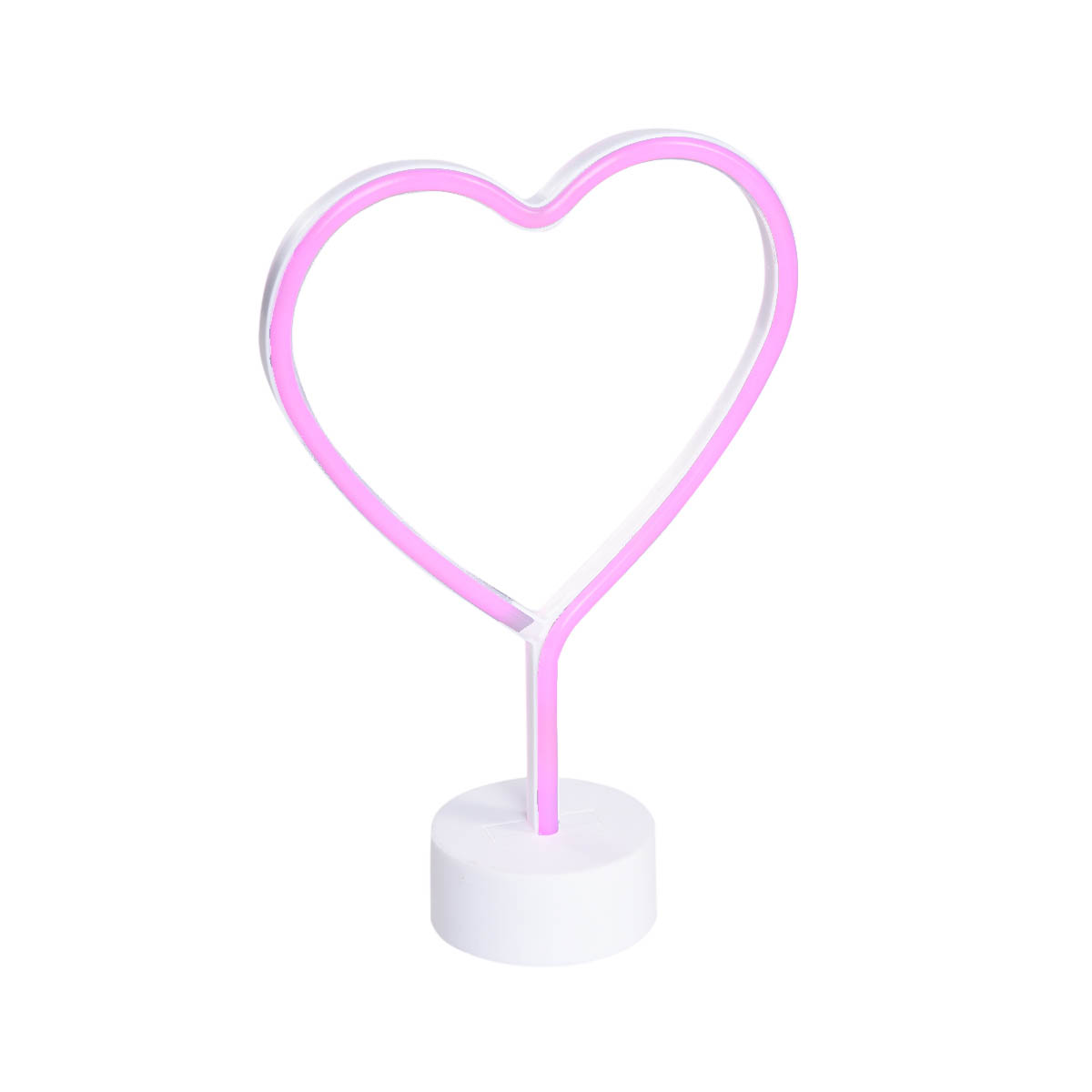 Lampe de table néon blanche avec LED – Amore