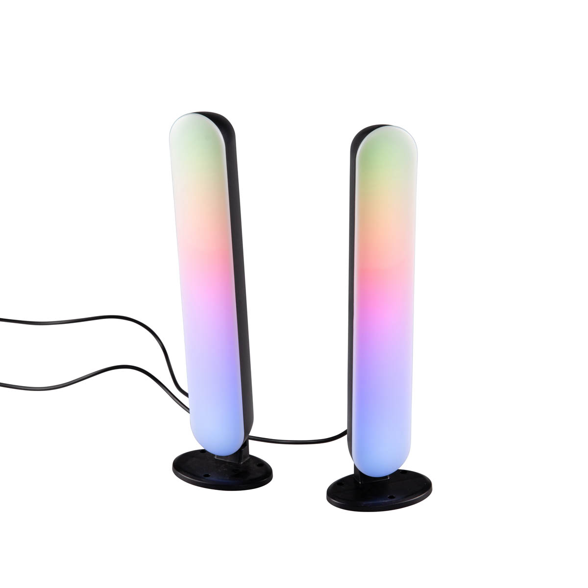 Neonová stolová lampa čierna vrátane stmievateľného RGB LED - Ninja