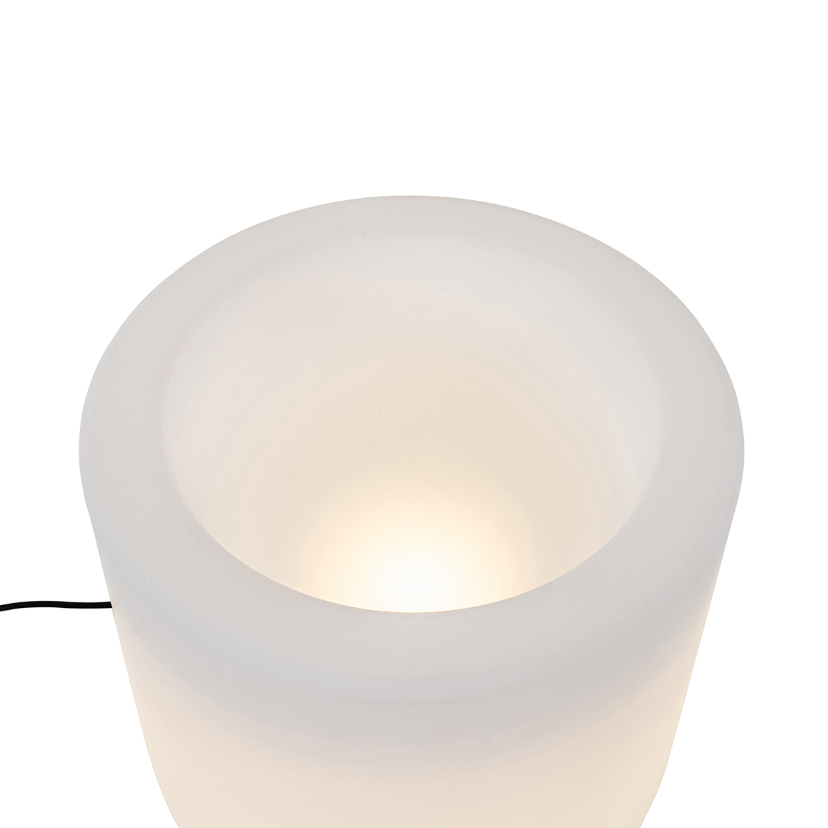 Lámpara de pie exterior inteligente con maceta blanca IP44 con wifi A60 - Flowerpot