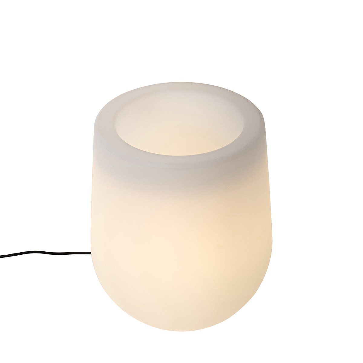 Lámpara de pie exterior inteligente con maceta blanca IP44 con wifi A60 - Flowerpot