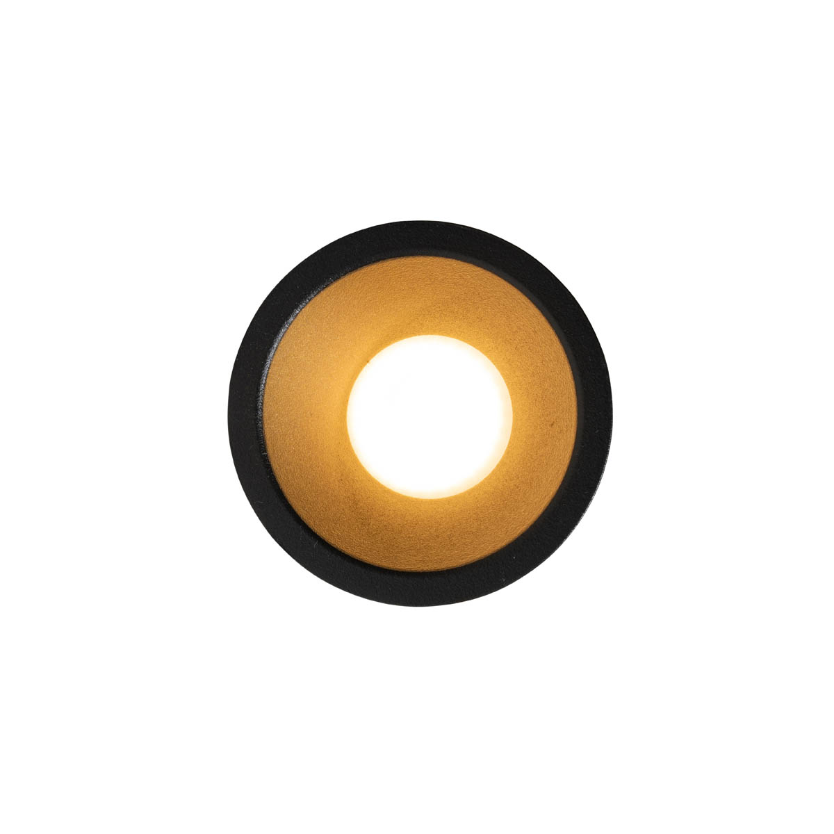 Faretto da incasso moderno nero con oro GU10 35 mm IP44 - Dept