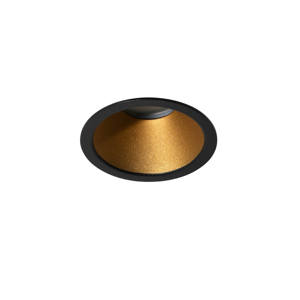 Faretto da incasso moderno nero con oro GU10 35 mm IP44 - Dept