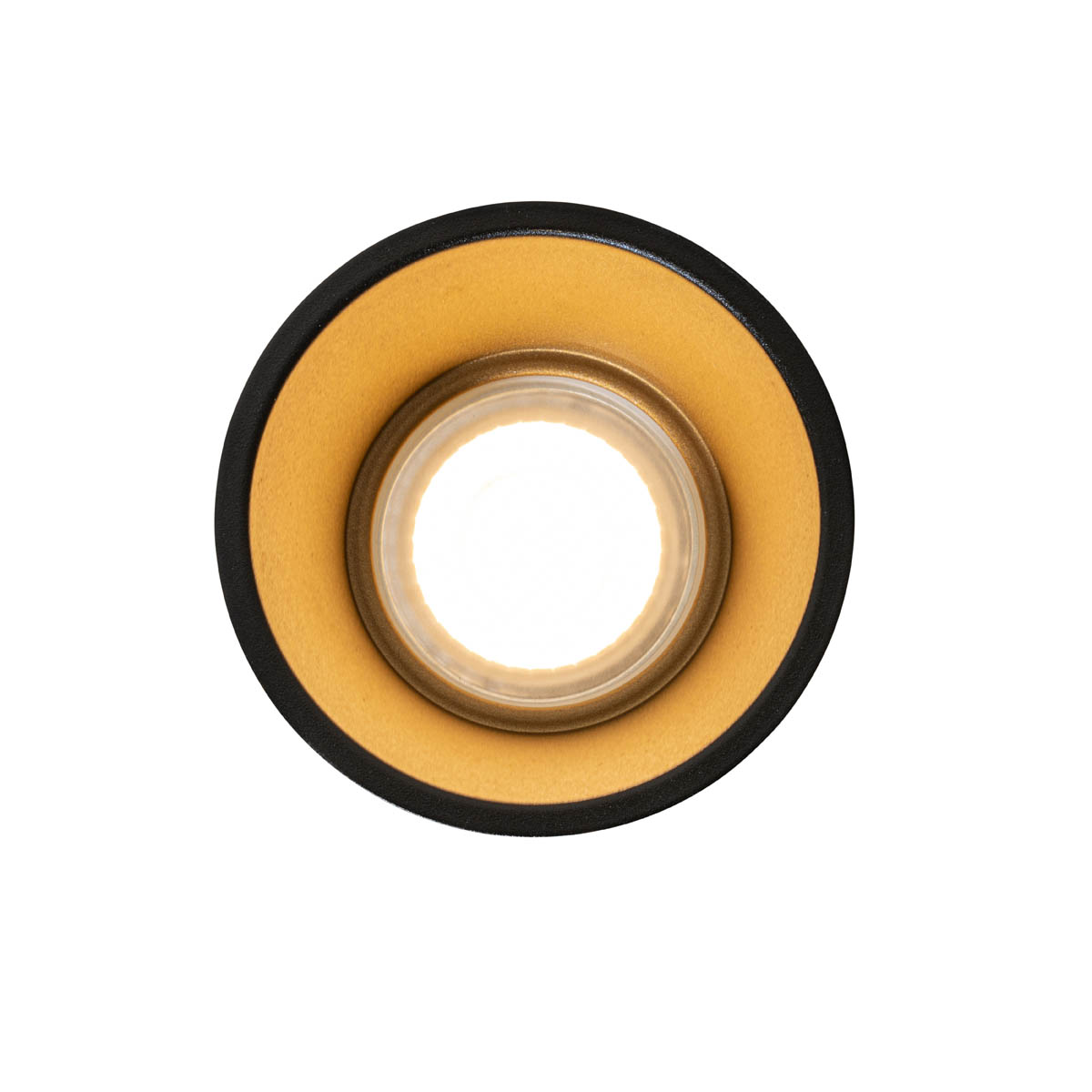 Foco empotrado moderno negro con dorado GU10 50 mm IP44 - Dept