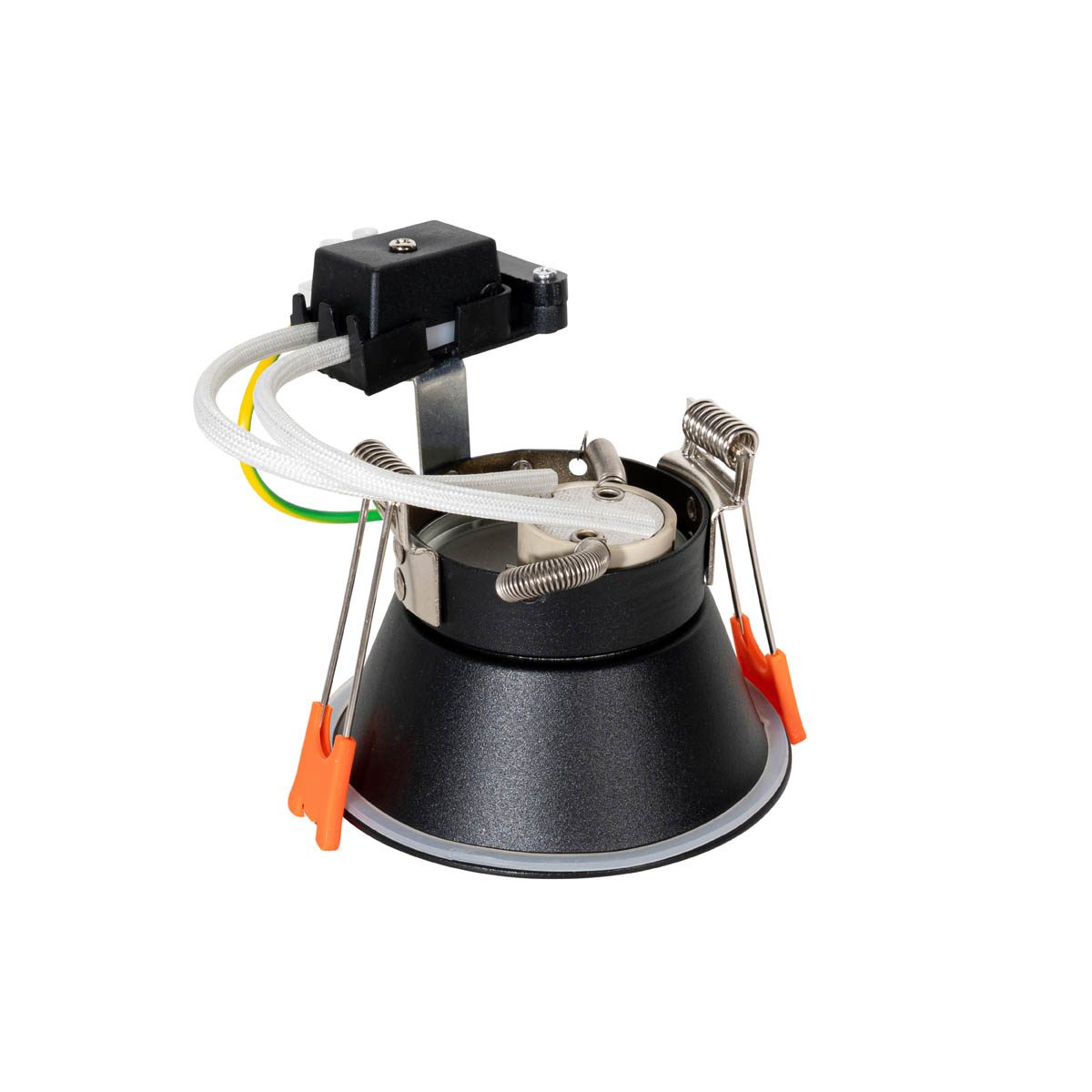 Foco empotrado moderno negro con dorado GU10 50 mm IP44 - Dept