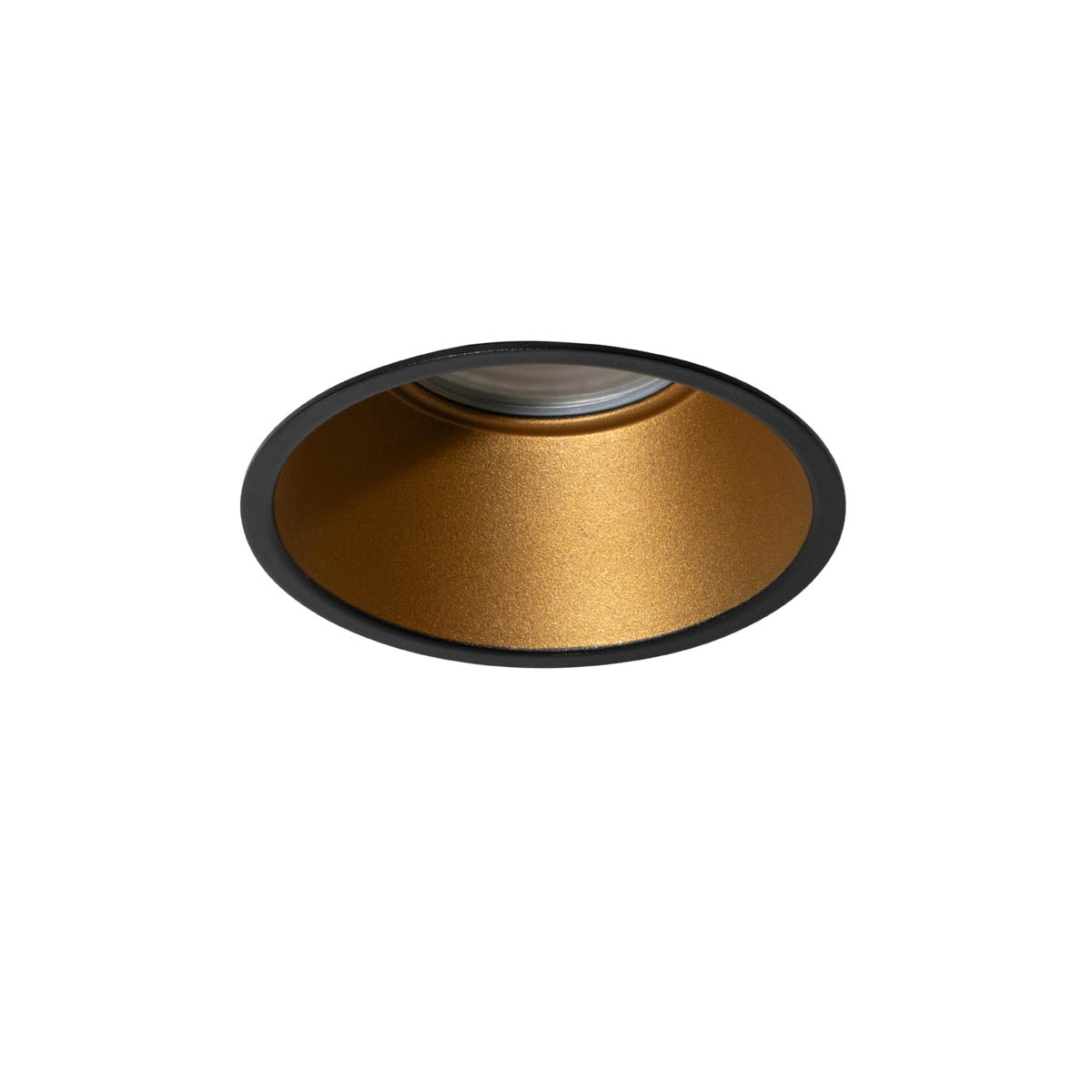 Foco empotrado moderno negro con dorado GU10 50 mm IP44 - Dept