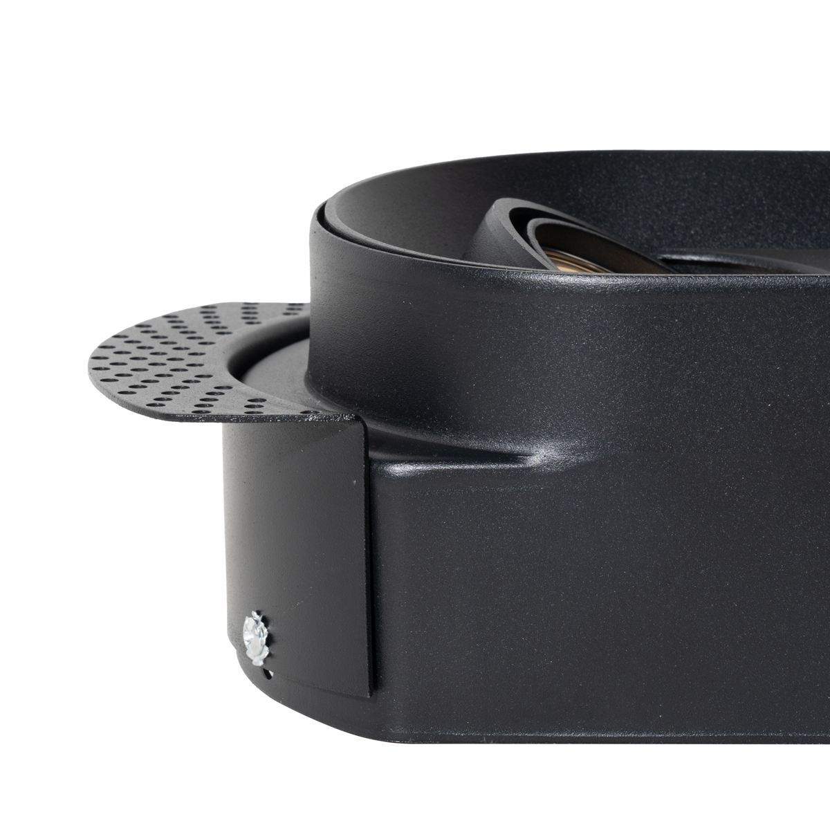 Ensemble de 6 spots encastrables ronds noirs GU10 50mm 2 lumières - Hubs