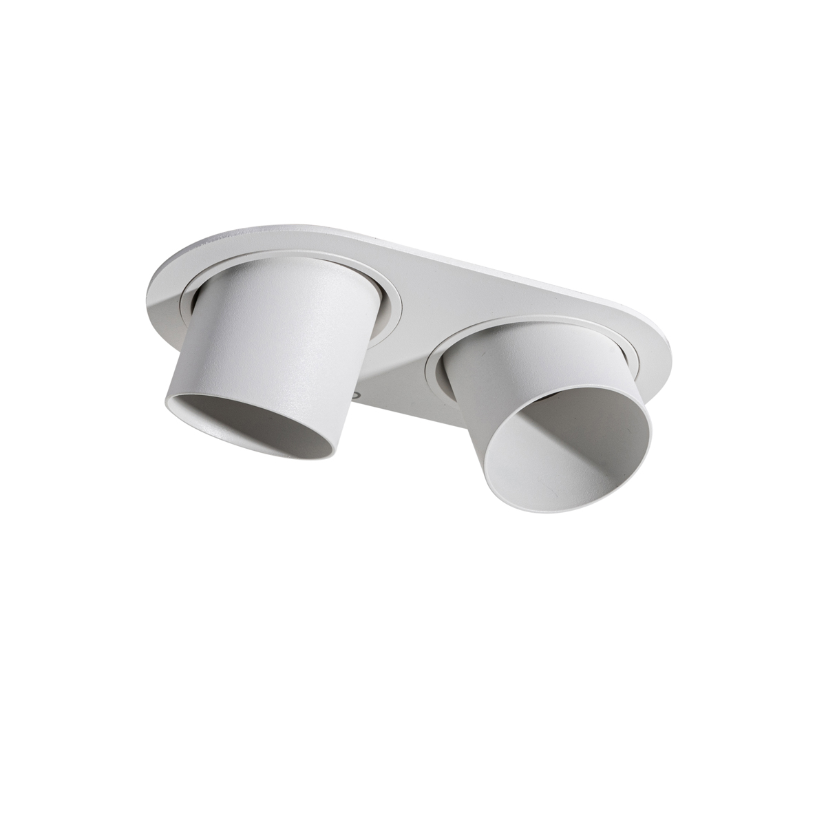 Faretto da incasso rotondo bianco GU10 50mm 2 luci - Installa