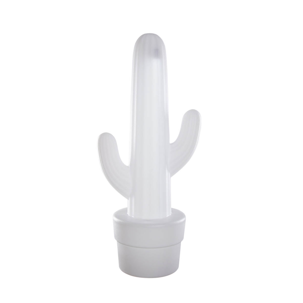 Lampadaire d’extérieur blanc avec LED rechargeable IP65 – Kaktus