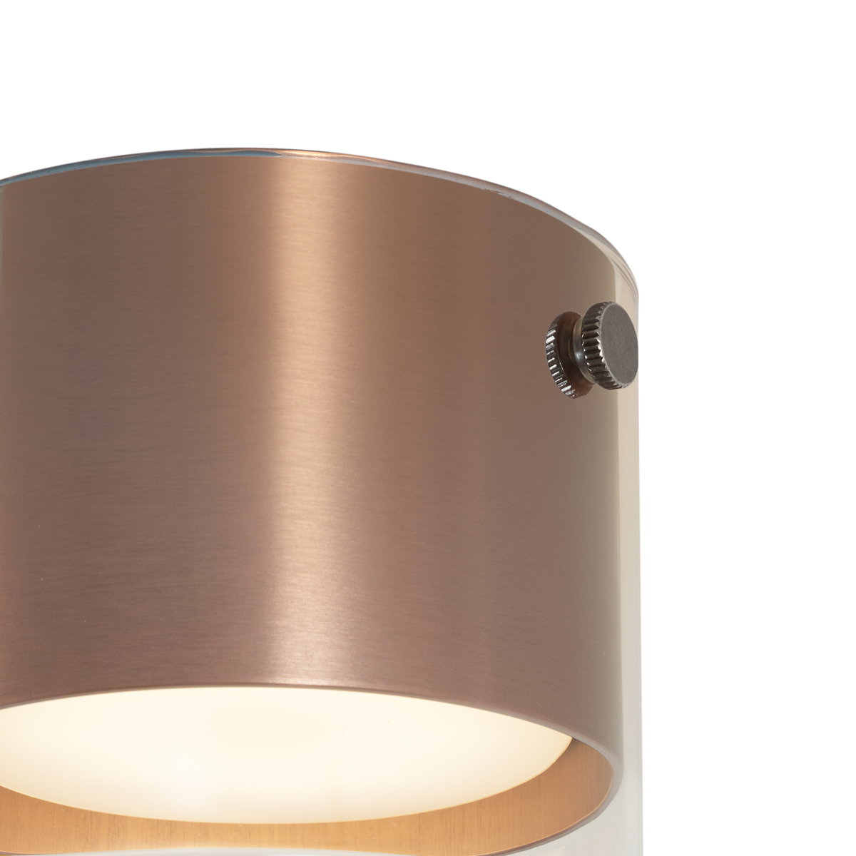 Faretto moderno da superficie bronzo scuro con vetro - Drain