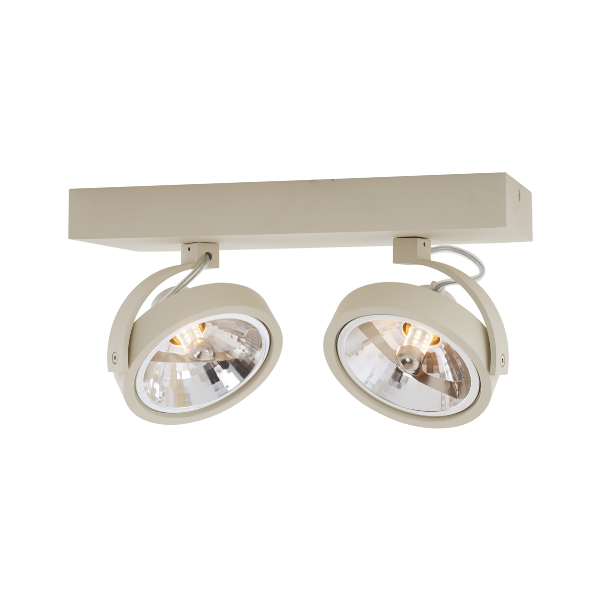 Foco empotrado moderno beige G9 redondo giratorio e inclinable de 2 luces - Go