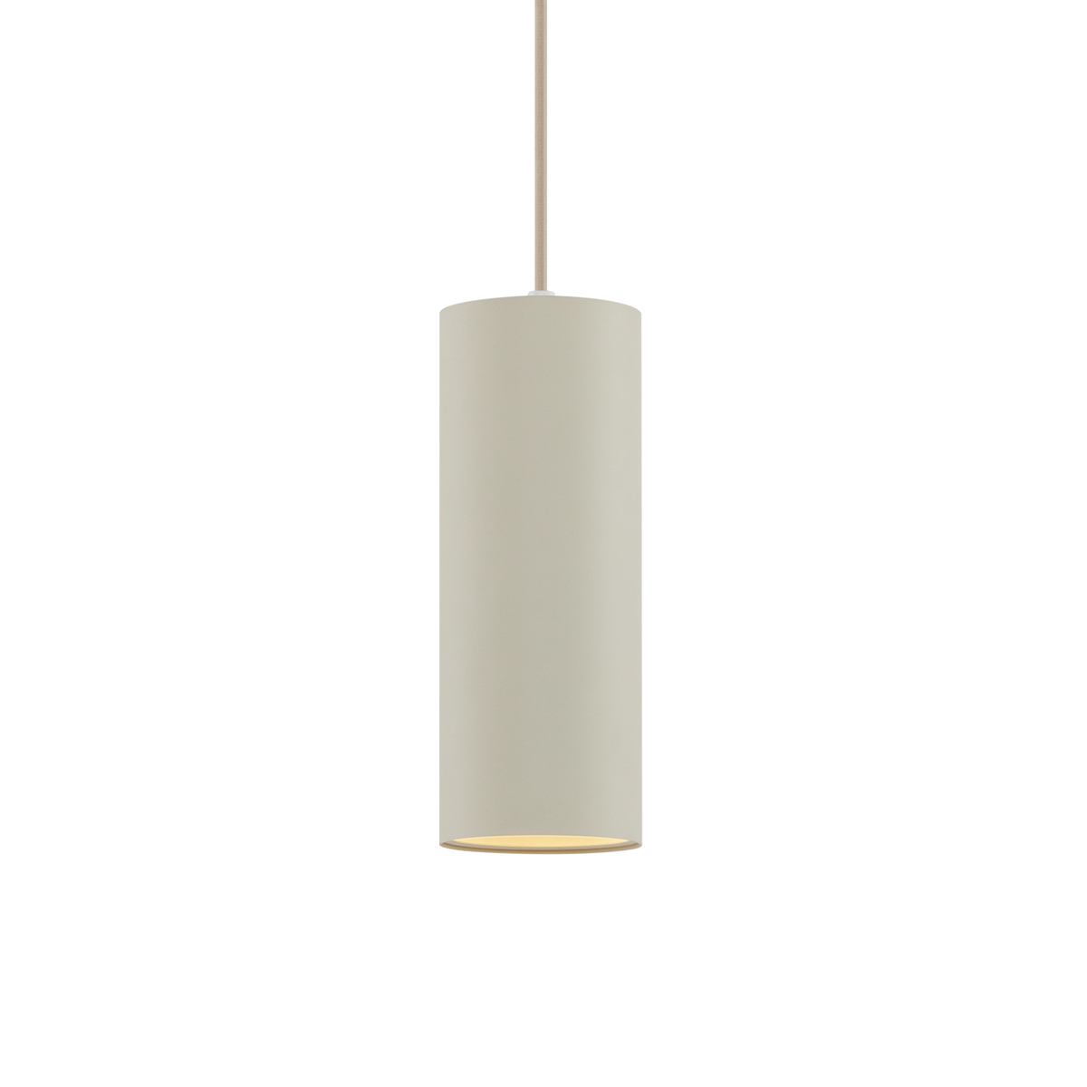 Modern Tubo függőlámpa bézs GU10 50 mm kerek
