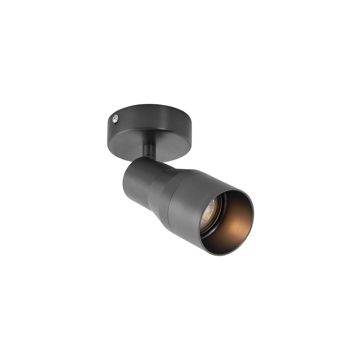 Moderné stropné bodové svetlo tmavosivé GU10 50 mm okrúhle - Stanley