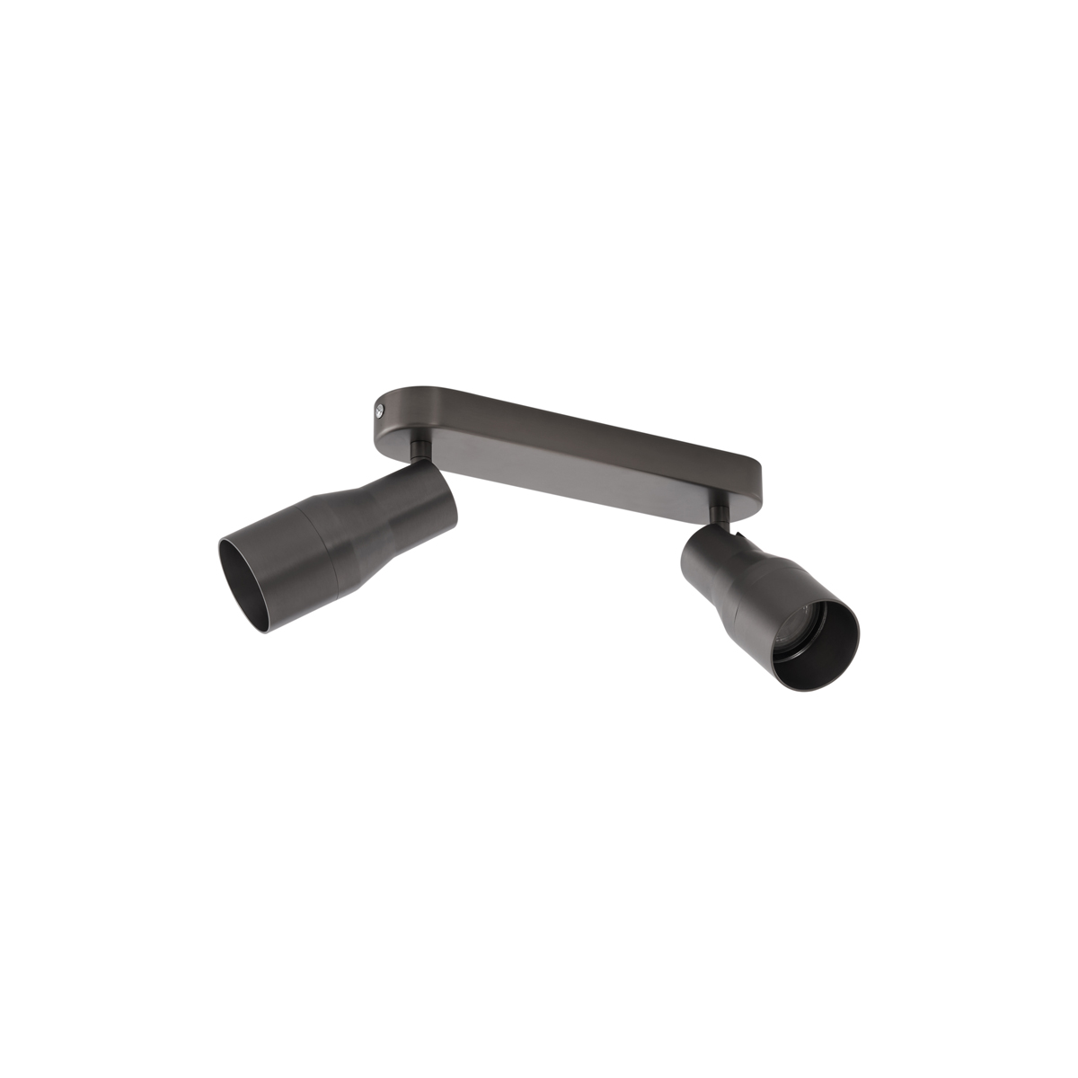 Spot encastré rond métal brossé GU10 50 mm 2 lumières - Stanley