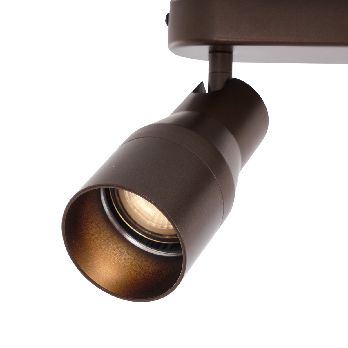 Faretto da soffitto rotondo bronzo scuro GU10 50mm 2 luci - Stanley