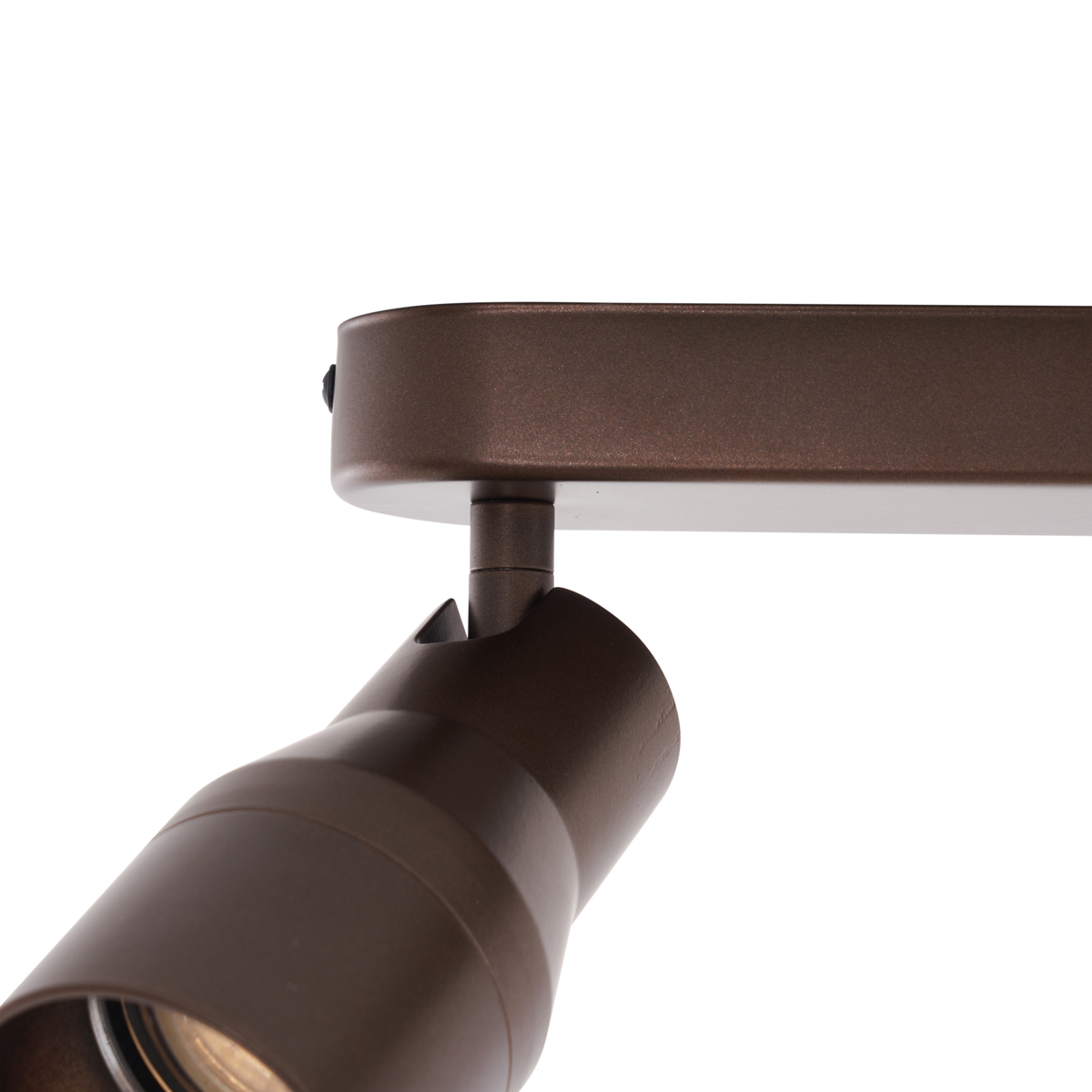 Faretto da soffitto rotondo bronzo scuro GU10 50mm 2 luci - Stanley