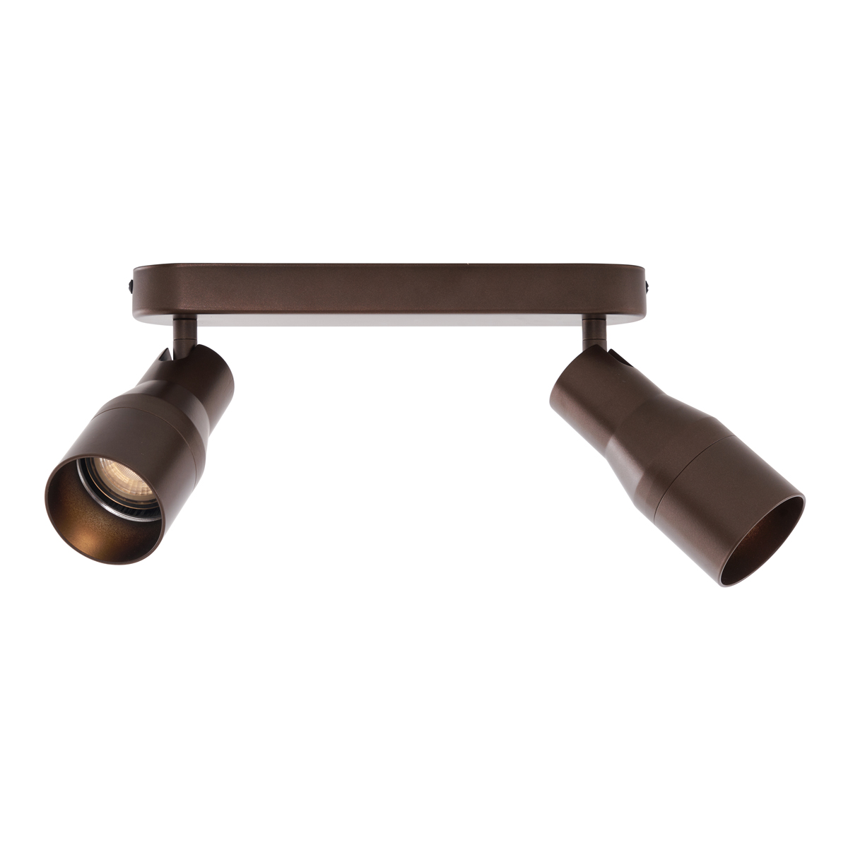 Faretto da soffitto rotondo bronzo scuro GU10 50mm 2 luci - Stanley