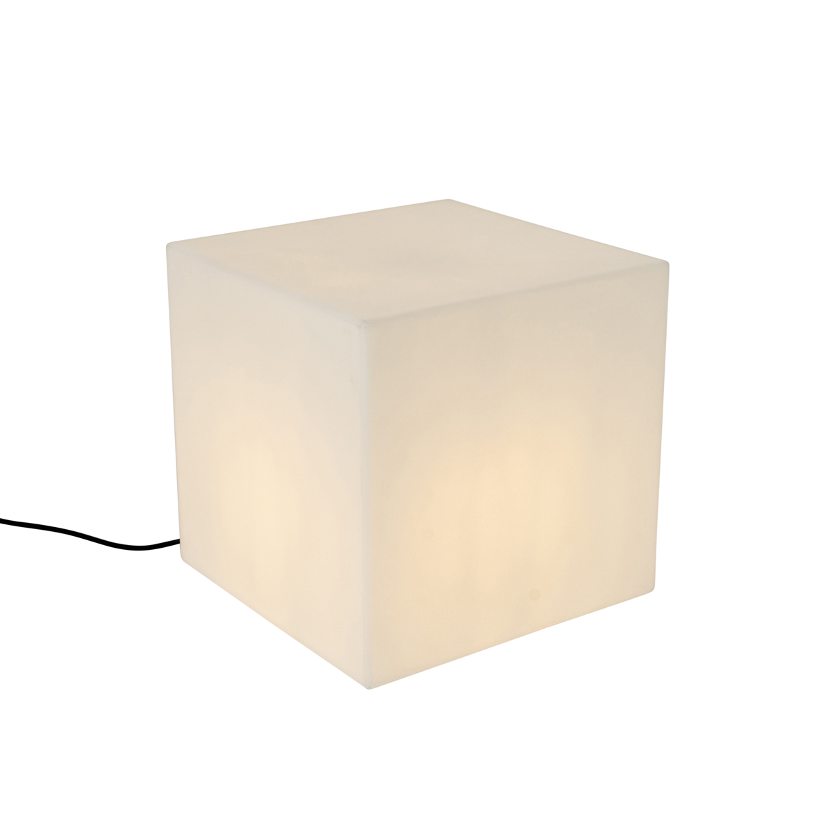 Lampe extérieure intelligente blanche 38 cm carrée avec LED A60 IP44 – Nura