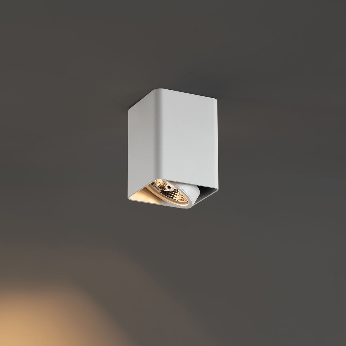 Design-Aufbaustrahler Weiß GU10 70mm dreh- und schwenkbar - Vox