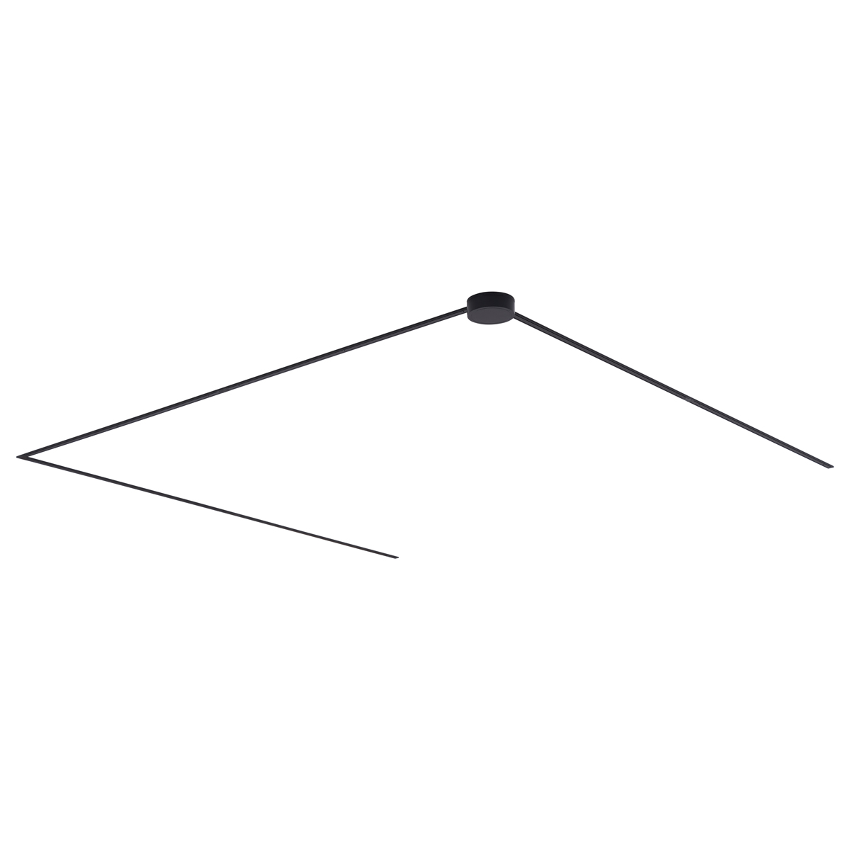 Moderný koľajnicový systém osvetlenia čierny 1-fázový 600 cm s okrúhlym zdrojom napájania - Magnetic