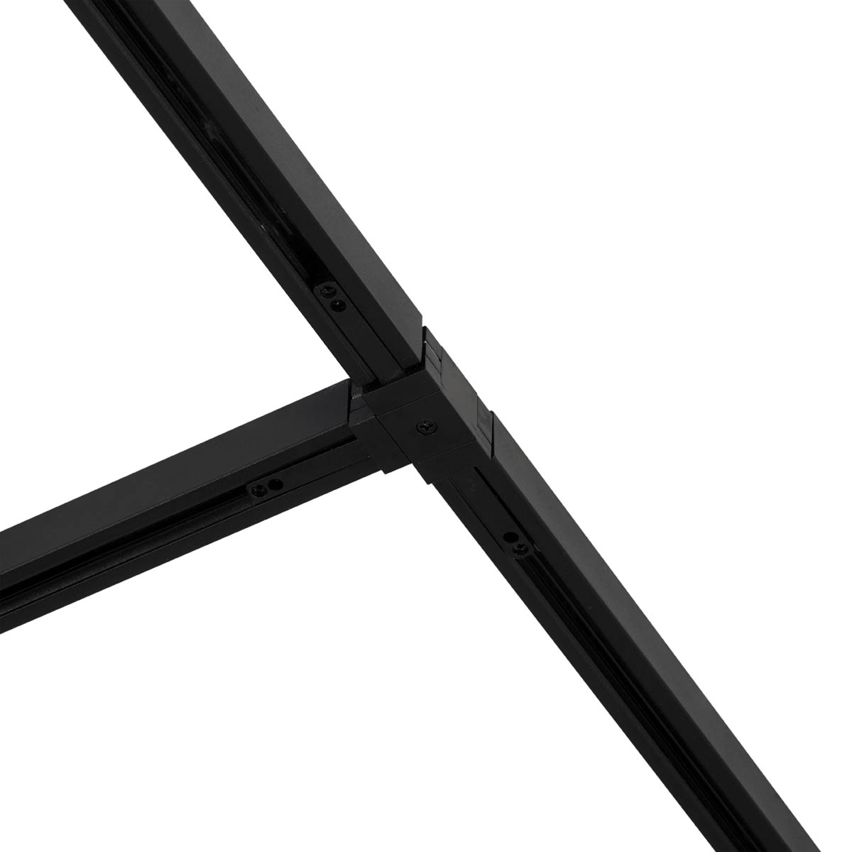 Sistema de iluminación de riel moderno con 10 focos beige y negro monofásico - Slimline Uzzy