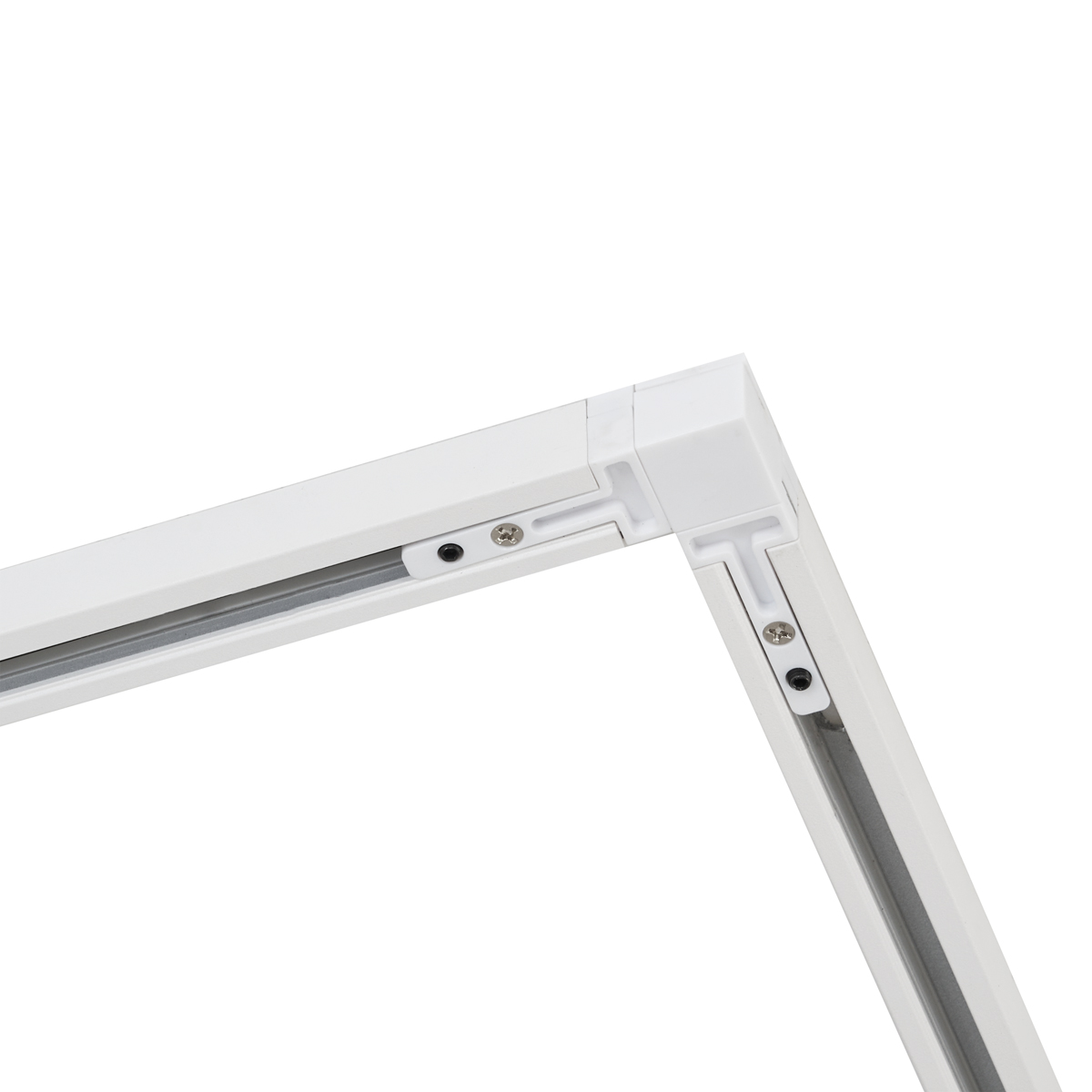 Sistema de iluminación de riel moderno con 10 focos beige y blanco monofásico - Slimline Uzzy