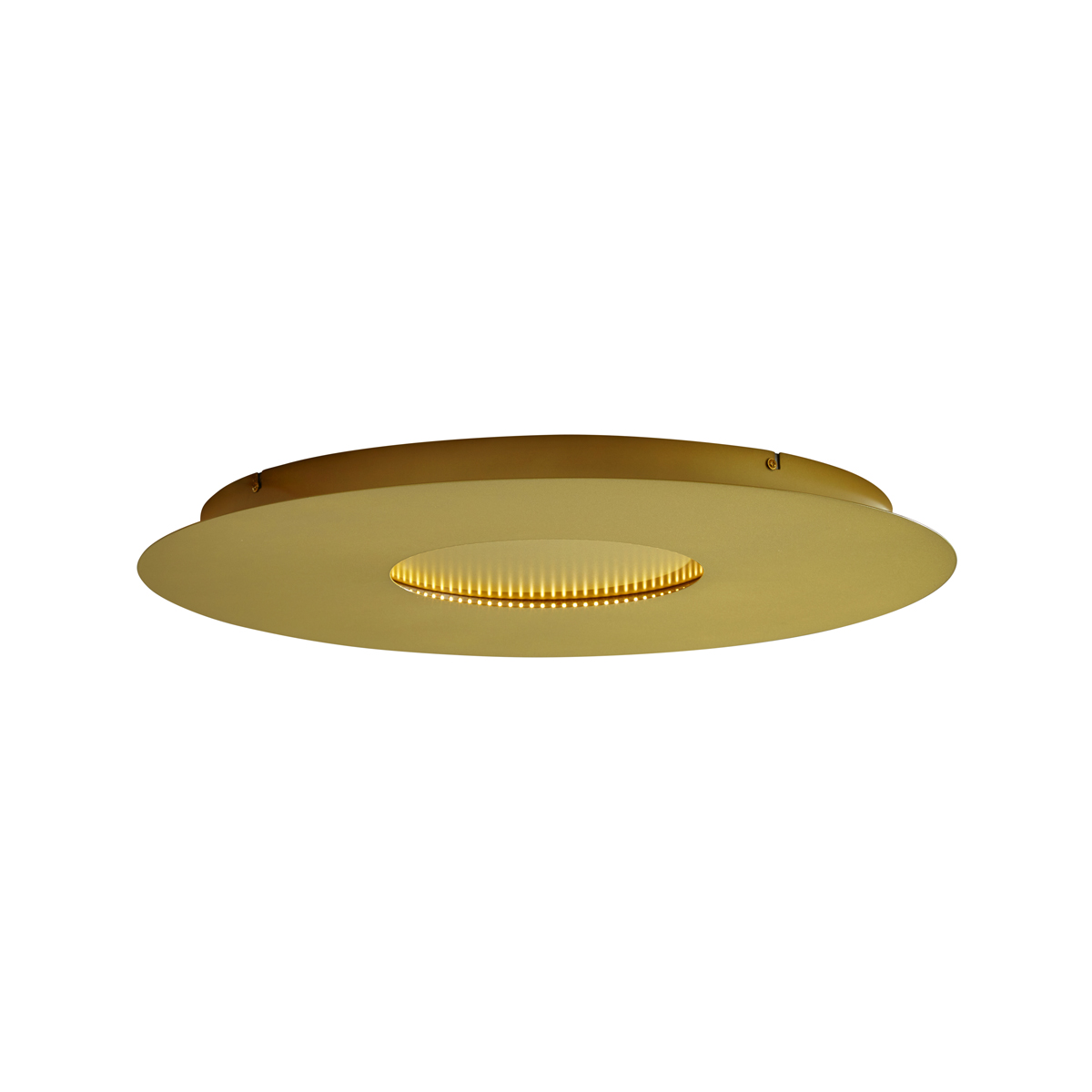 Plafonieră modernă aurie 60cm incl. LED cu 3 trepte de intensitate luminoasă - Morning