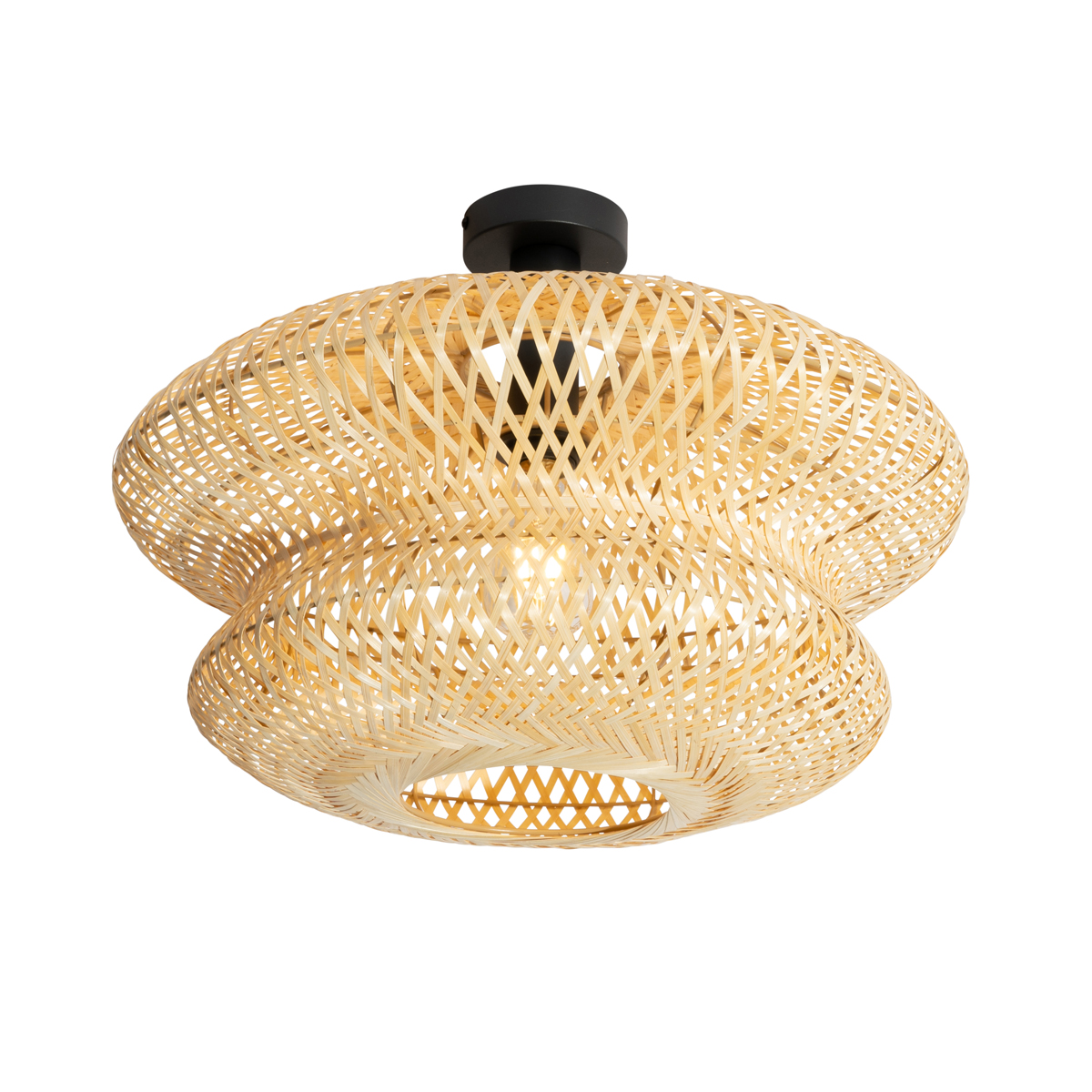 Orientálne bambusové stropné svietidlo - Ostrava Double