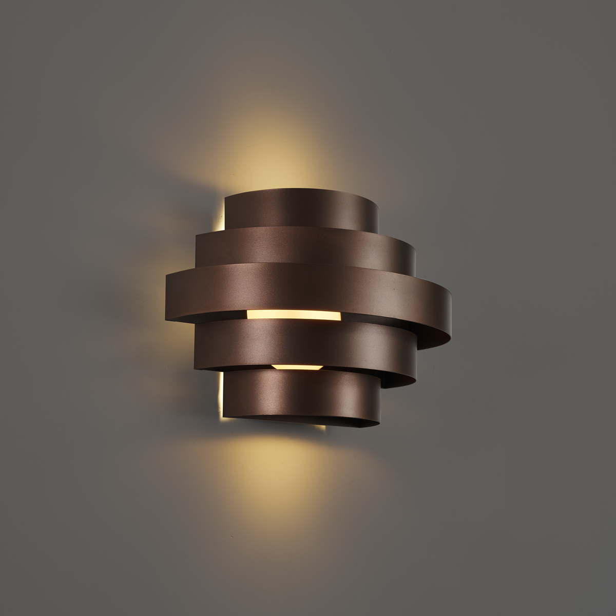 Moderne Wandleuchte Bronze inkl. LED 3-Stufen-Dimmbar - Lines